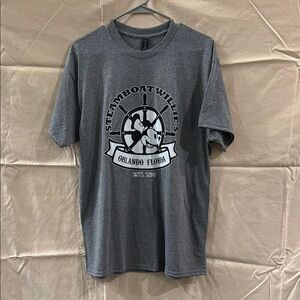 Gildan Gray Steamboat Willie T-Shirt
